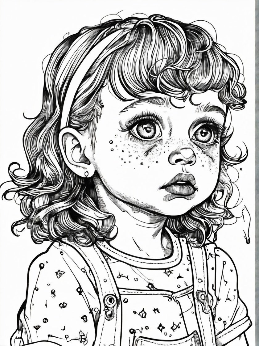 Crybaby coloring page